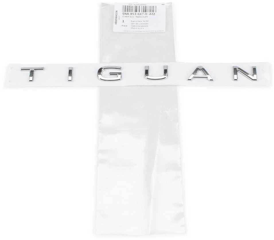 VAG VW TIGUAN emblema su užrašu Chrome Galinis originalus5NA853687H2ZZ