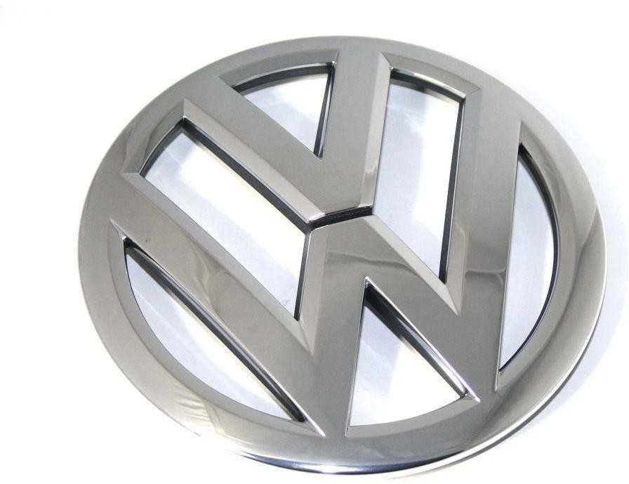 VAG VW TOUAREG 11-14 priekinis chromuotas variklio dangčio emblema originalus 7P6853601AULM