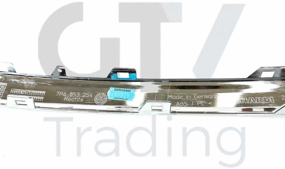 VAG VW Touareg 15-18 priekinio bamperio apatinės grotelės apdaila originali 7P68532542ZZ