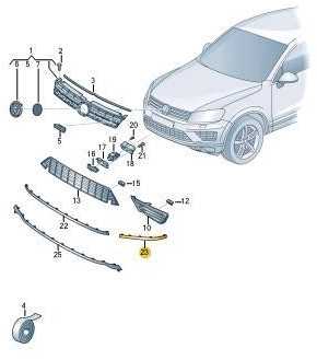VAG VW Touareg 15-18 priekinio bamperio apatinės grotelės apdaila originali 7P68532542ZZ