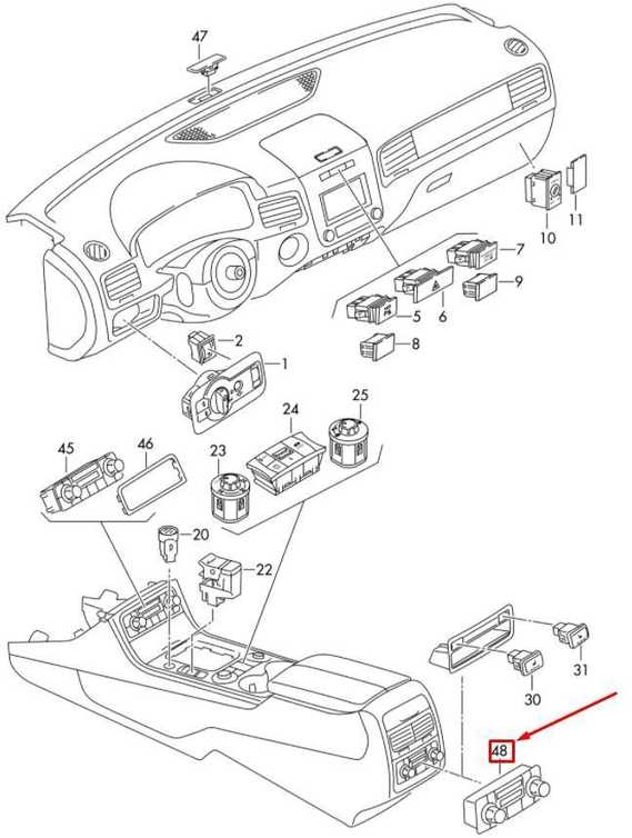 VAG VW TOUAREG 7P5 Galinis AC Valdymo Jungiklis 7P6907049P NAUJAS ORIGINALUS