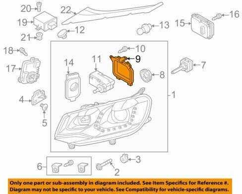 VAG VW Touareg 7P5 priekinių artimųjų dešiniųjų žibintų dangtelis originalus 7P0941608A