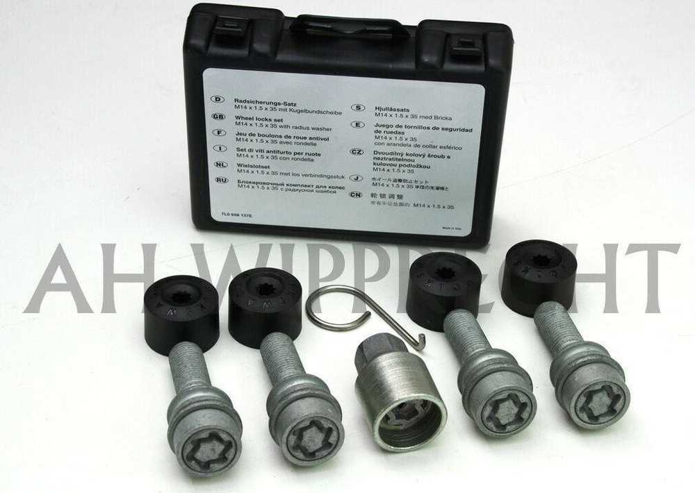 VAG VW TOUAREG AMAROK T5 ratų užraktas M14x1.5 2H0698137 Originalus