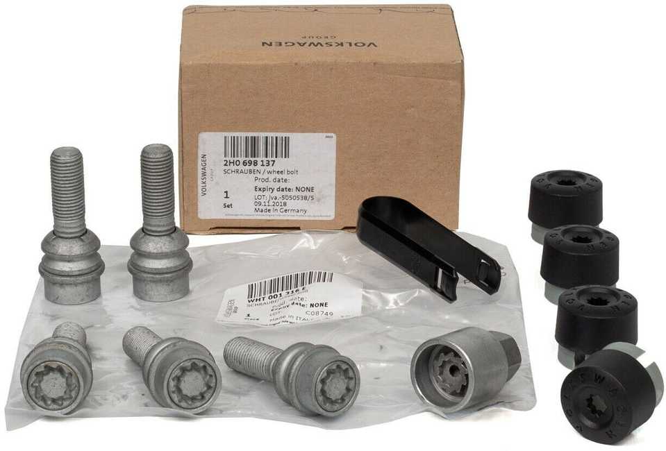 VAG VW TOUAREG AMAROK T5 ratų užraktas M14x1.5 2H0698137 Originalus