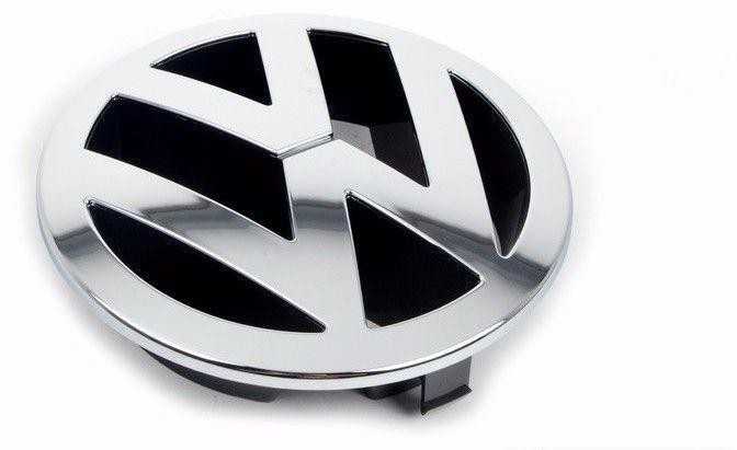 VAG VW Touareg grotelių emblema "VW"-chromas/antracitas Originali 3C0853601CFDY