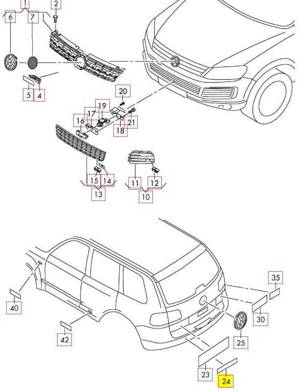VAG VW Touareg juodas nuotykių emblema bagažinės dangtis 7P6853688BDPJ originalus