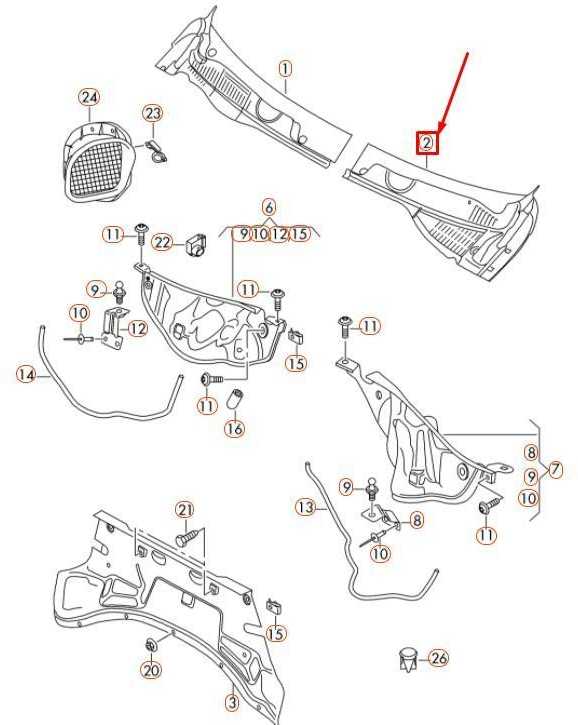 VAG "VW Touareg" vandens deflektorius kairėje pusėje originalus 7P6819401B