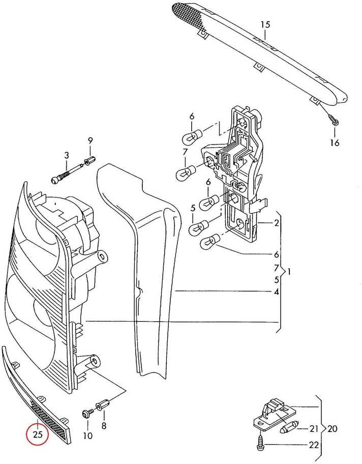 VAG VW TOURAN 07-10 GALINIS BUFERIS KAIRĖS PUSĖS ATSPINDYS ORIGINALUS 1T0945105A