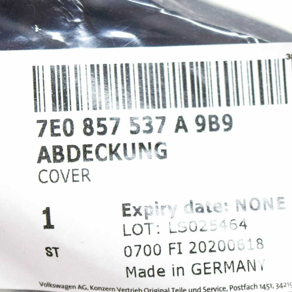 VAG VW TRANSPORTER T6 priekinių kairės pusės durelių veidrodėlio dangtelis apatinė apdaila originalus 7E0857537A9B9