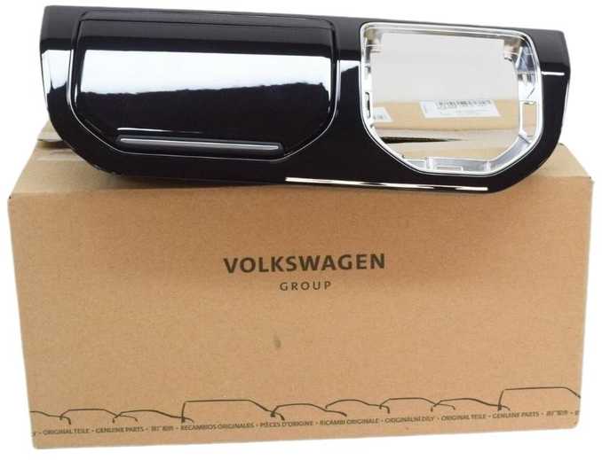VAG VW TRANSPORTER T6 prietaisų skydelio centrinis skydelis su daiktadėže originalus 7E6858189Q041