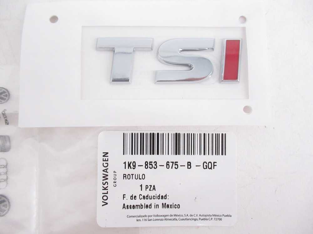 VAG VW "TSI" liuko emblema, vardinė lentelė, ženkliukas Originalus 1K9853675BGQF