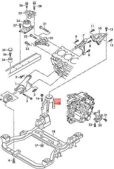 VAG VW variklio montavimo įtaisas 7E0199849F Originalus