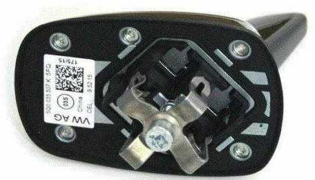VAG VW Volkswagen Passat 3G B8 2015- Juodas blizgus imitacinis stogo antena 5Q0035507K5FQ