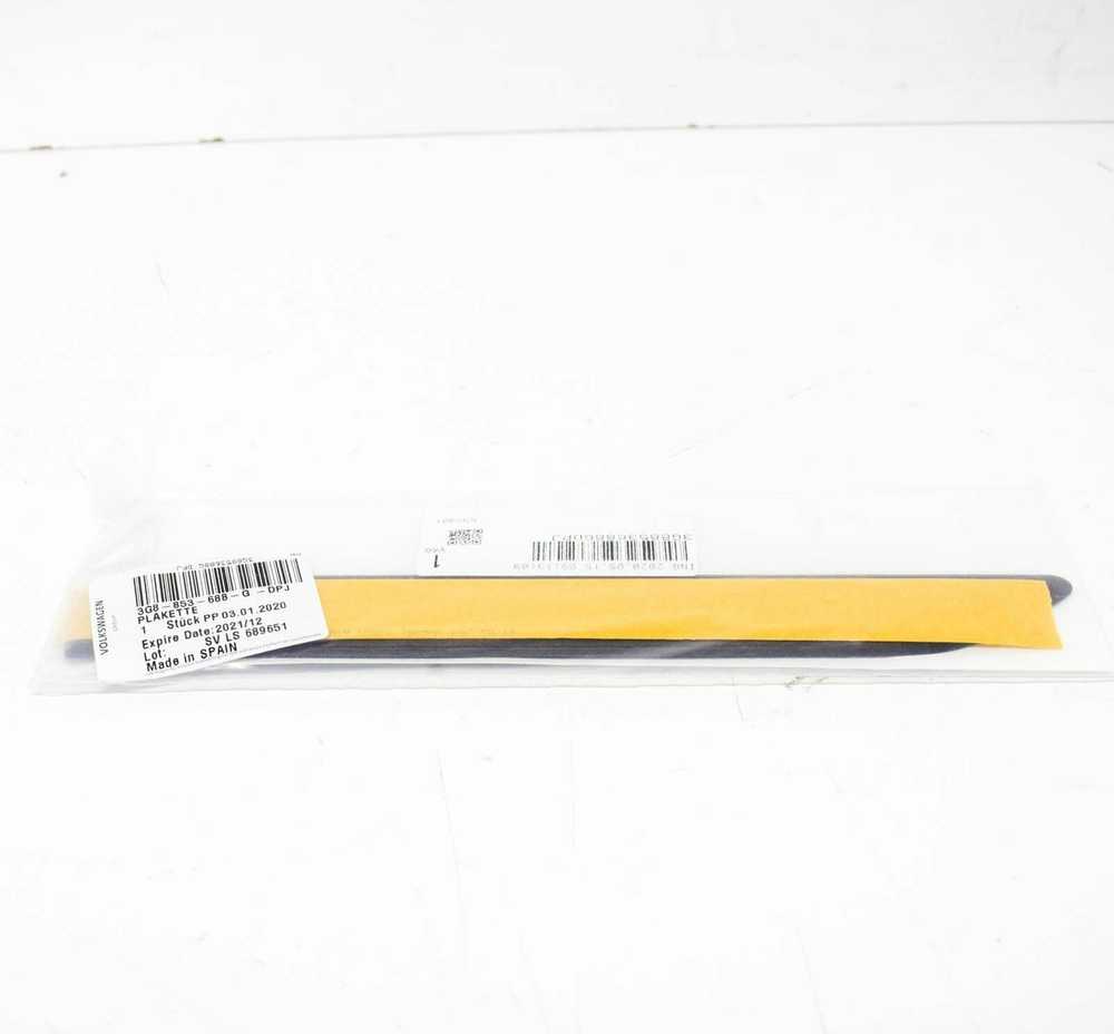 VAG ženkliukas (lipnus) Juodas/šviesiai chromuotas originalus 3G8853688BDPJ