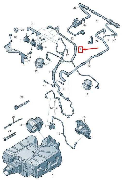 Vakuumo Šlaunai Su Jungtimais VAG Audi A4 A5 A6 A7 A8 Q5 Originalus 06E133773CL