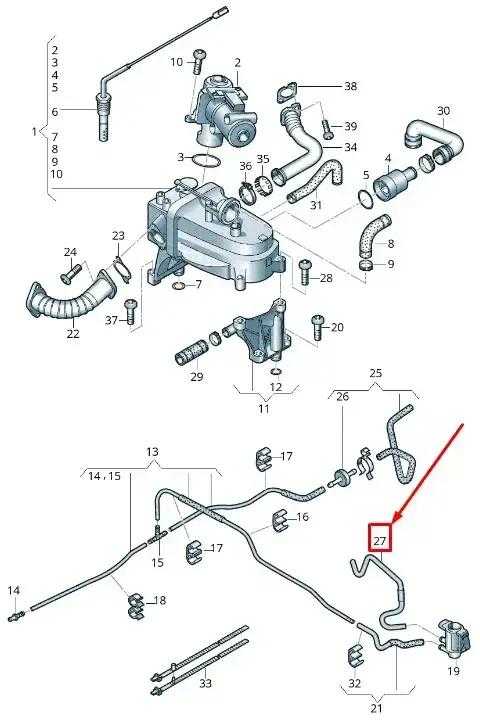Vakuumo Švirkštis VAG Audi A4 A5 A6 Q5 Q7 059131492AE Originalus