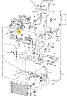 Vandens Žarna VAG Volkswagen Transporter Kombi 1999 2004 Originalus 028121053N