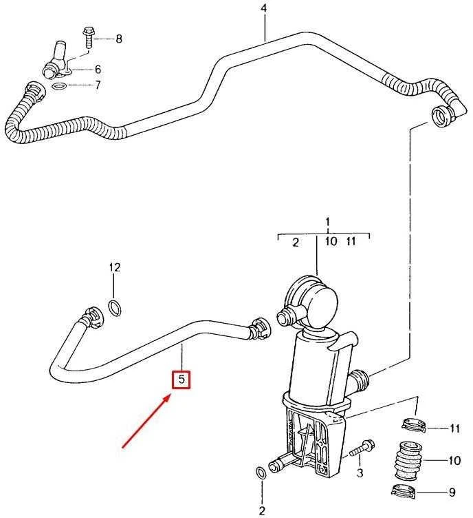 Variklio alkūninis dangtis kvėpavimo žarna originali 99610714600 Porsche Boxster