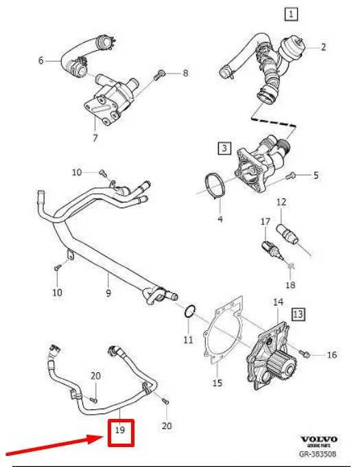 Variklio Gėlimo Vamzdis VOLVO S60 V60 V70 XC60 XC90 Originalus 31338885