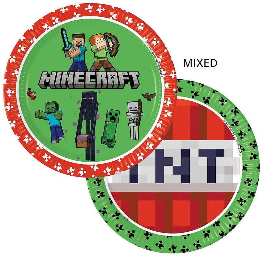 Vienkartinių indų rinkinys - MINECRAFT