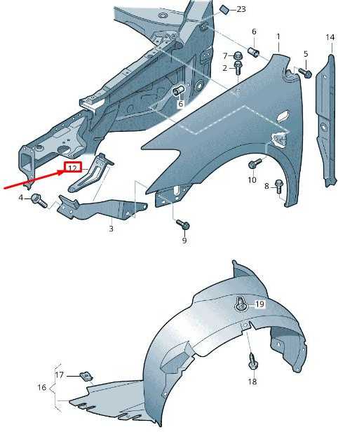 Volkswagen Dešinės Bumperio Šarnyras VAG Originalus 6Q0810680C