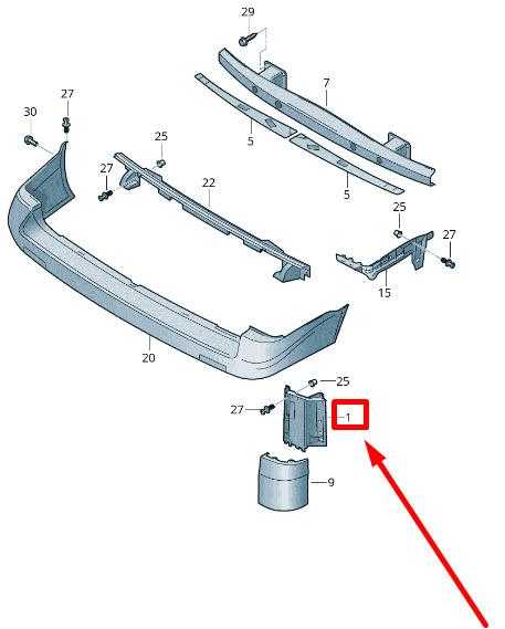 Volkswagen Galinys Kairys Bumperis Skersinis VAG Originalus 7H0807129A