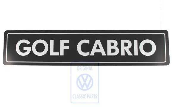 Volkswagen Golf Mk1 Registracijos Numeris Vag Originalus ZCP905028