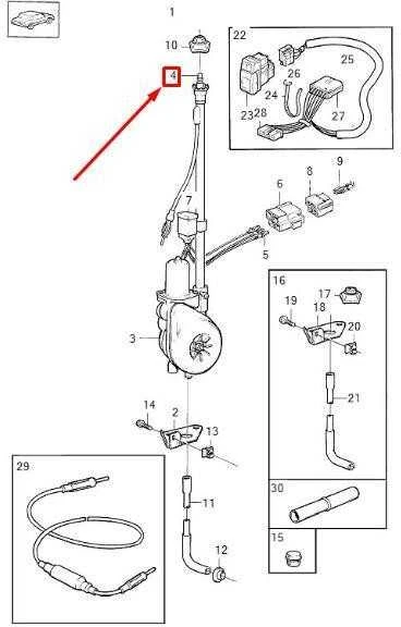 Volvo 242 244 264 760 740 240 940 960 850 S70 1976 - 2000 Šiaurės antenos stiebas