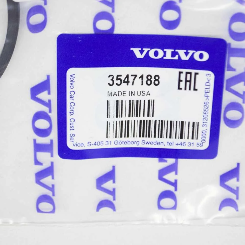 "Volvo" 740 940 940 960 S90 V90 variklio alyvos termostato žiedas 3547188