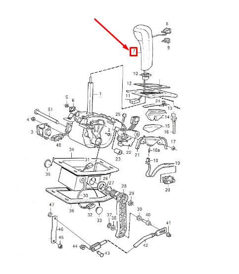 "Volvo" automatinės pavarų dėžės perjungimo rankenėlė originali 6843471