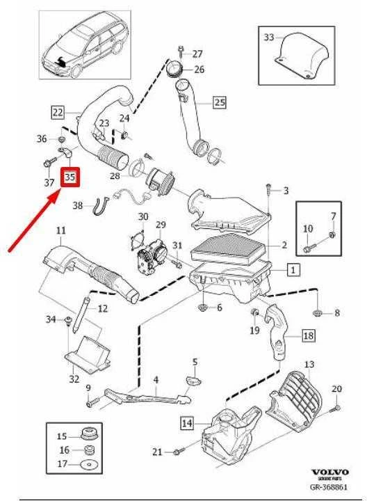VOLVO C30 oro valytuvo droselinės sklendės korpuso laikiklis Originalus 30741409