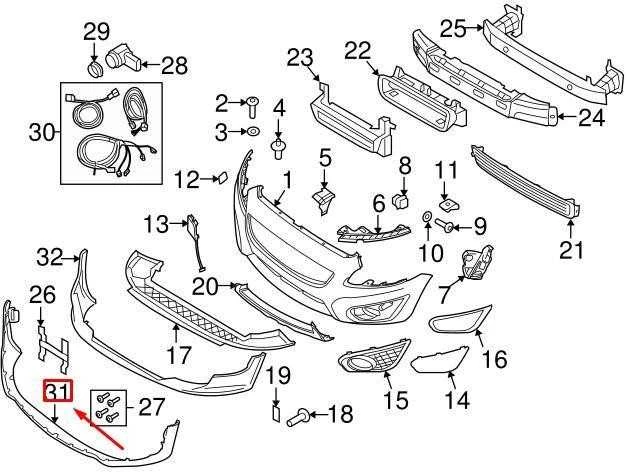 VOLVO C30 Priekinis Bamperio Spoileris Originalus 31214639