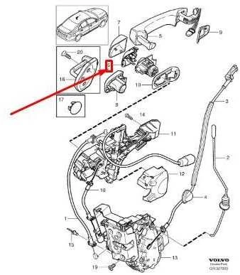 VOLVO C30 priekinių durų išorinės rankenos laikiklis Originalus 30663627