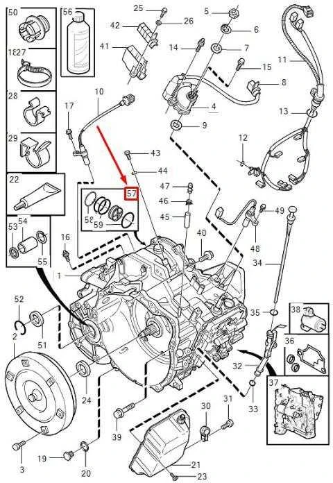 VOLVO S40 MK2 Automatinė Pavarų Dėžė Pistoletas Rinkinys 30751262 NAUJAS ORIGINALUS