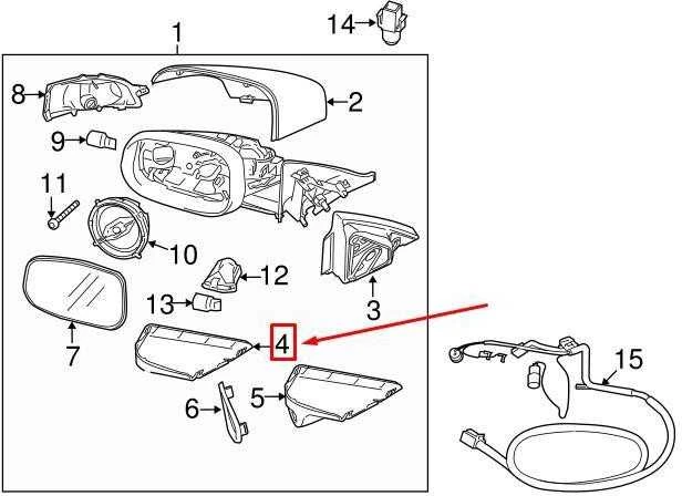 VOLVO S40 MK2 dešinės pusės šoninio veidrodėlio apatinis dangtelis Originalus 31278750
