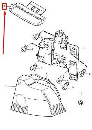 Volvo S40 Trečiojo Stabdžių Švieso Originalus 31213171