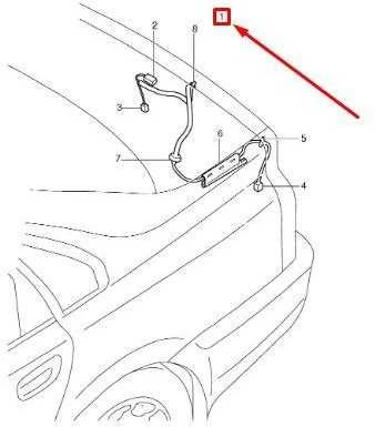 VOLVO S60 MK1 Bagažo dangčio kabelių rinkinys 30773915 NAUJAS ORIGINALUS