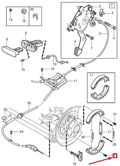 VOLVO S60 MK1 stovėjimo stabdžio atraminė spyruoklė Originali 30645831