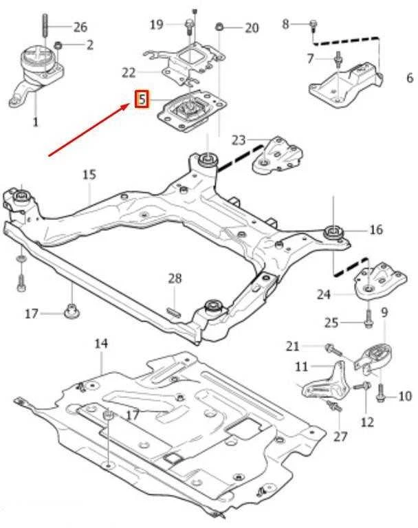 VOLVO S60 MK2 Kairės variklio tvirtinimas 31262710 NAUJAS ORIGINALUS