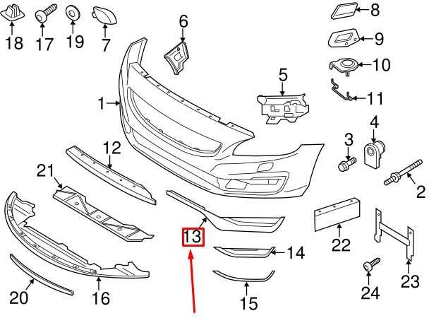 VOLVO S60 MK2 priekinio bamperio dešinysis dangtelis Originalus 31353655