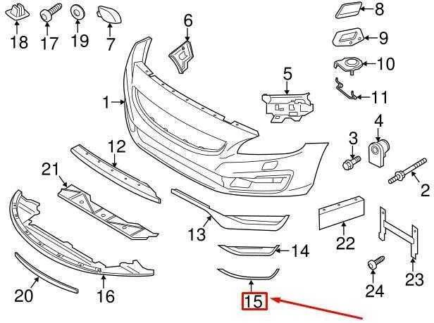 VOLVO S60 MK2 Priekinis Bamperis Kairės Pusės Apdailos Juostelė 31323854 NAUJA ORIGINALI