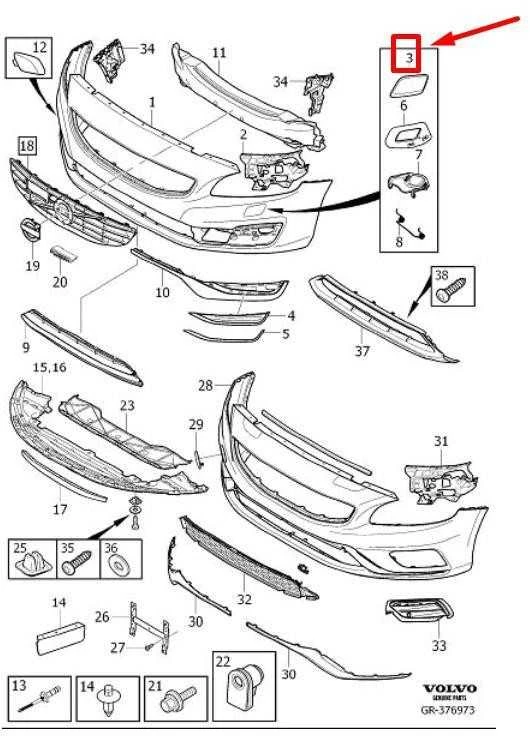 Volvo S60 V60 Dešinės priekinės žibintų plovimo dangtelis Originalus 39820330