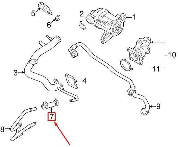 VOLVO S60 MK2 Variklio Aušinimo Vamzdžio Adapteris 31319352 NAUJAS ORIGINALUS