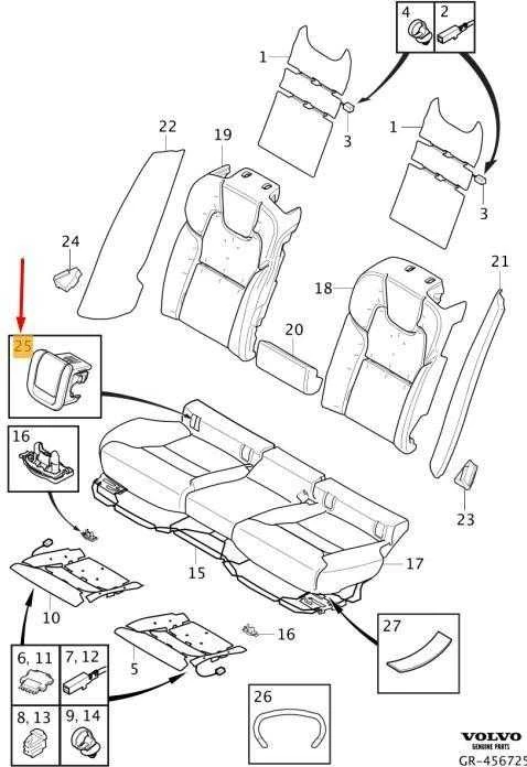 Volvo S60 V60 Galinio Sėdynės Dėklas Originalus 32206440