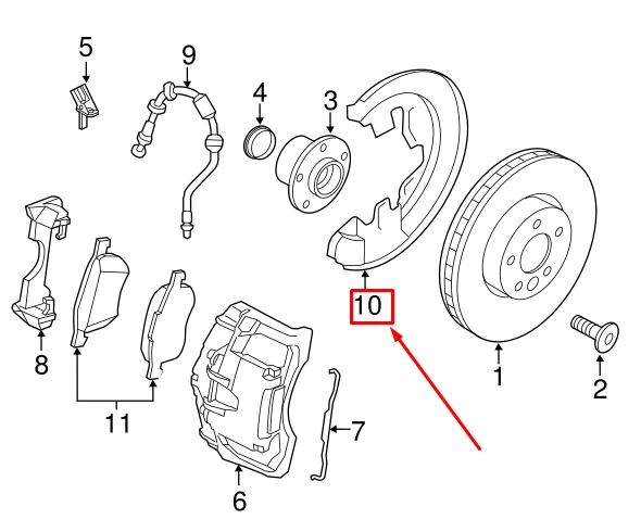 Volvo S60 V60 Priekinis Dešinysis Stabdžių Disko Apsaugos Skydas Originalus 30681691