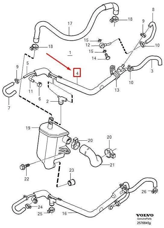 VOLVO S70 vakuuminis plastikinis vamzdis žarna 946233 NAUJAS ORIGINALUS