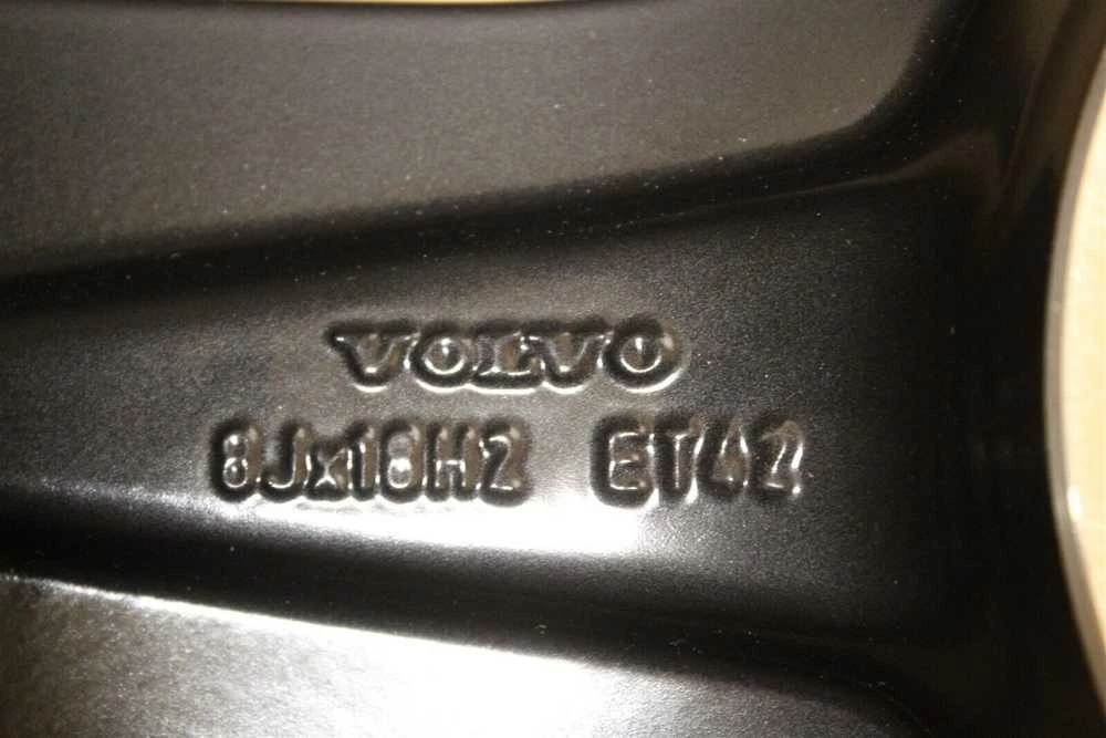"Volvo S90 V90" 18 colių "R-Design" lengvojo lydinio ratlankio ratlankis matinės juodos spalvos, pjaustytas originalus 31445302