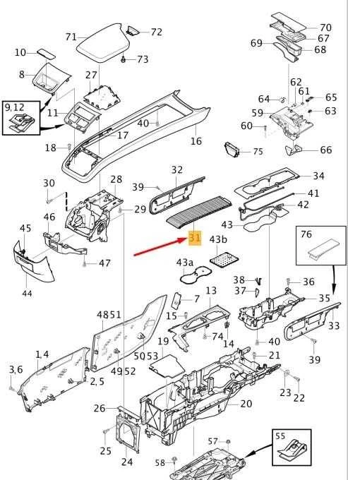 VOLVO S90 V90 RHD Centrinės konsolės apdailos plokštė aklina originali 31469630