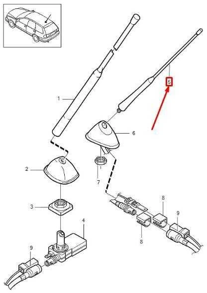 VOLVO V40 MK1 Antenos strypas 30875790 NAUJAS ORIGINALUS