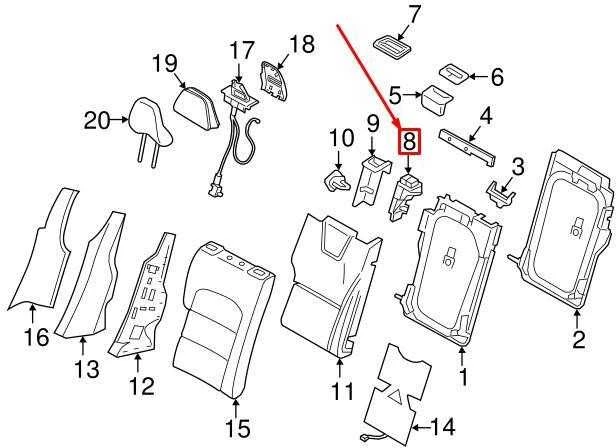 VOLVO V60 galinės dešinės sėdynės išorinio užrakto mazgas Originalus 39852162
